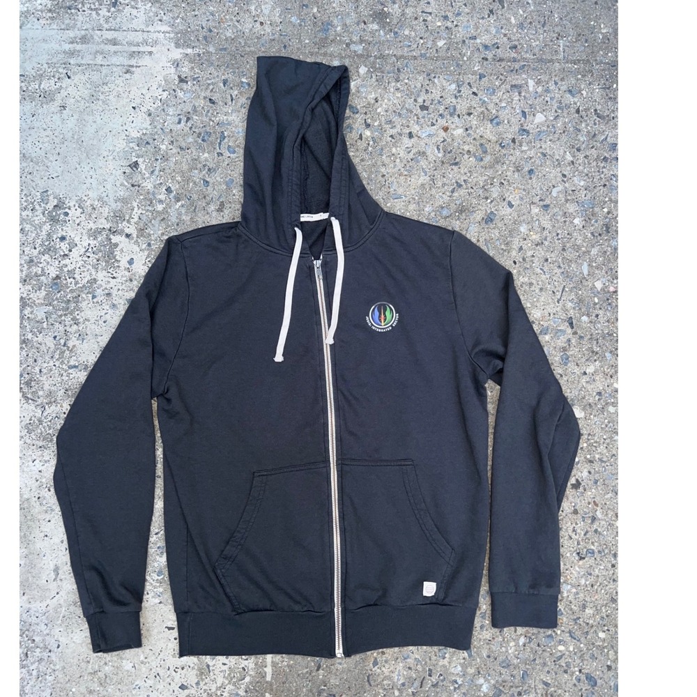 Marine Layer Mens Full Zip Hoodie Black Jedis Integrated Sector Graphic Small
